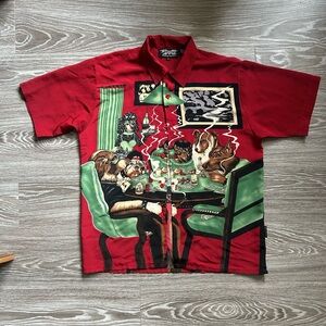 Red Graphic Men's Shirt